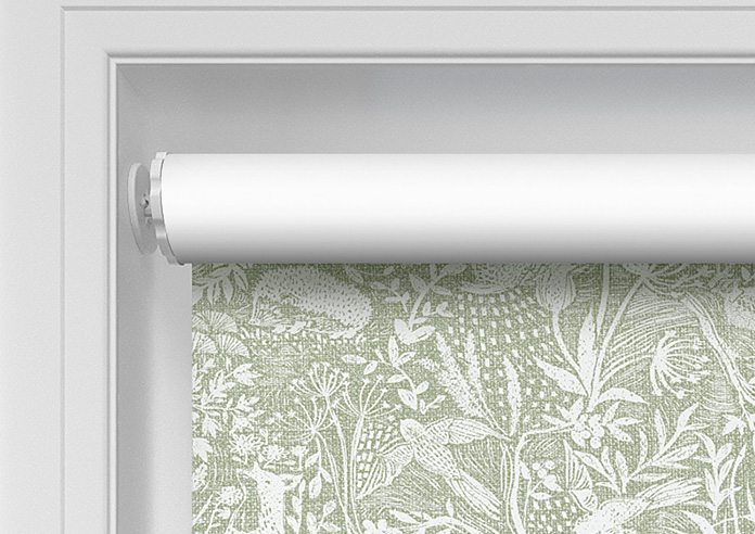 Folk Meadows, Greenery - Twist&Fit Roller Blind - Image 10